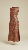 Terracotta Silk Blend Festive Kurti